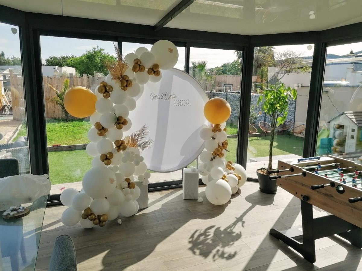 Villa Dali La Garde 260M2 Jacuzzi, Sauna, Piscine, Jardin 500M2, 5 Minutes De La Plage Buitenkant foto
